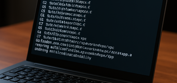 Laptop compiling code